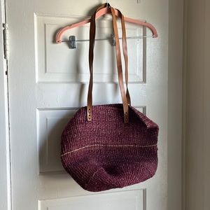 Bohemian Madewell woven beach bag